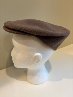 Vintage Italian Cashmere and Wool Men’s Brown Flat Cap